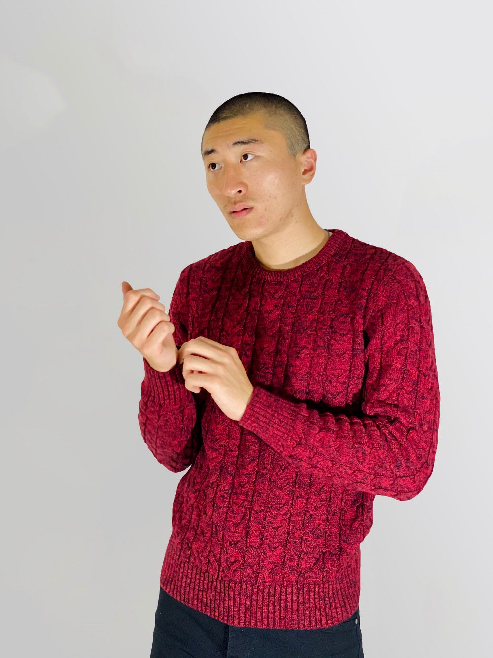 KNIT WOOL SWEATER - OAKANDMAJOR