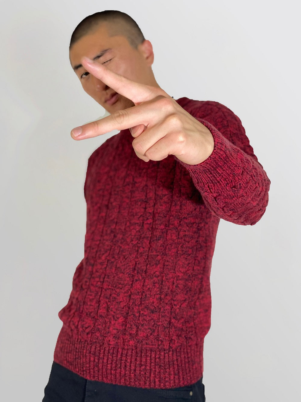 KNIT WOOL SWEATER - OAKANDMAJOR