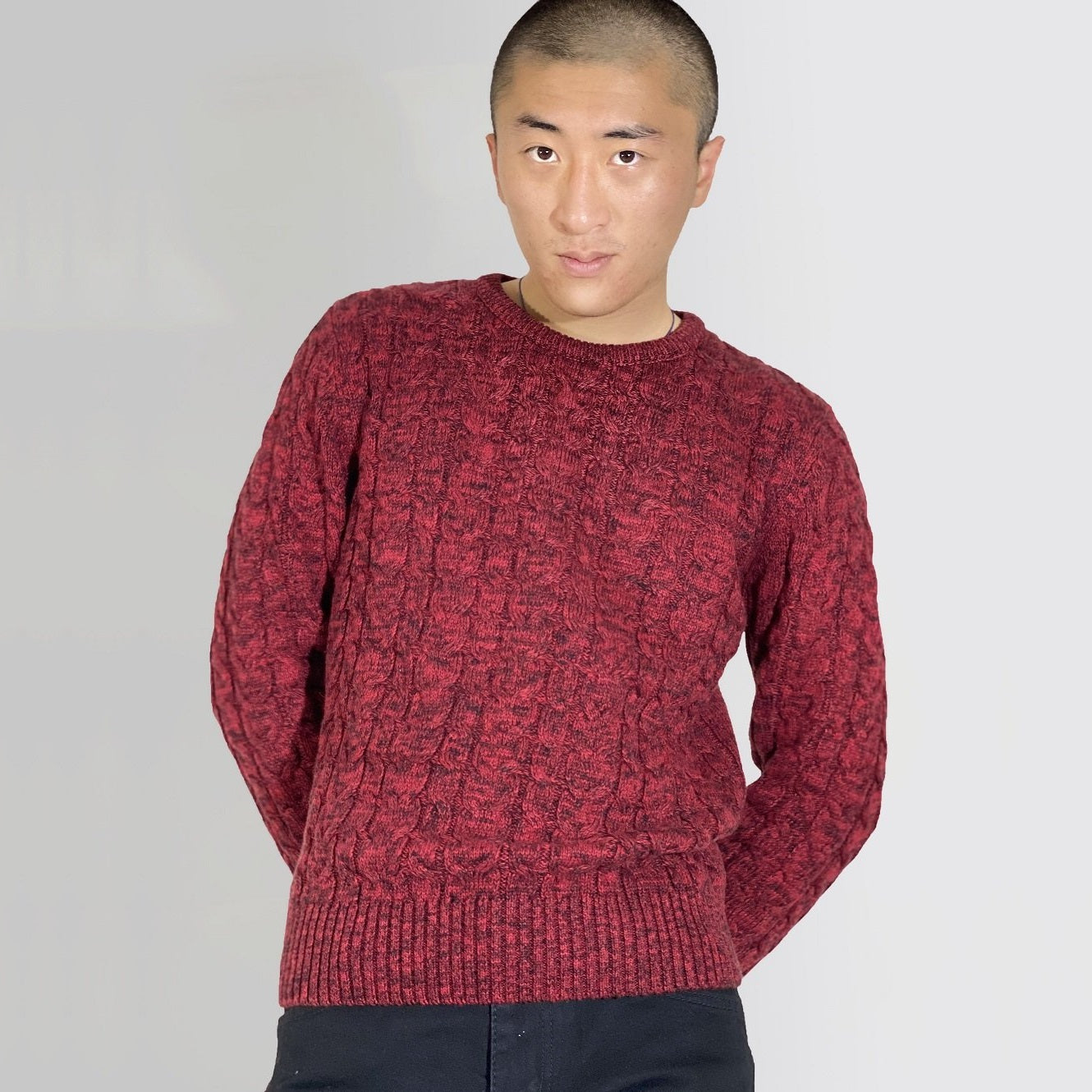 KNIT WOOL SWEATER - OAKANDMAJOR